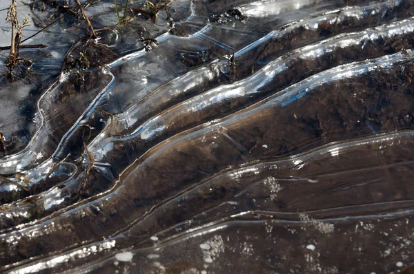 doku. Donmuş su birikintisi