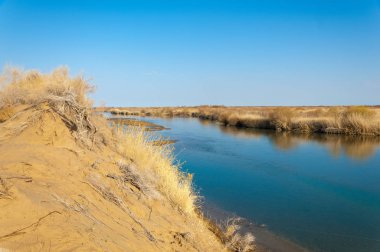 Bahar bozkırında nehir