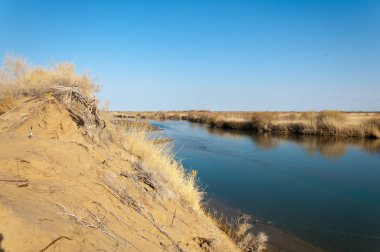 Bahar bozkırında nehir