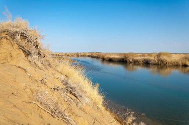 Bahar bozkırında nehir