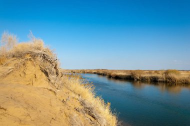 Bahar bozkırında nehir