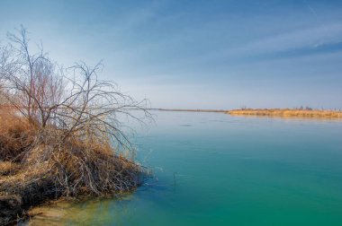 Bahar bozkırında nehir