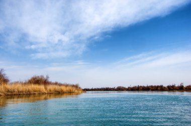 Bahar bozkırında nehir
