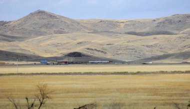 Bozkır yaz. Turgai Kaydet. Çölde Gölü