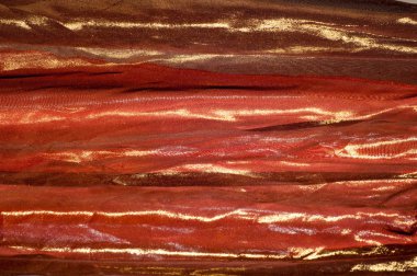 Pembe kahverengi şeffaf kumaş. doku. bornoz.