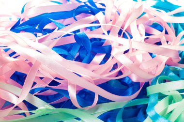 Tasarımınız için, projeniz için çok renkli kurdeleler