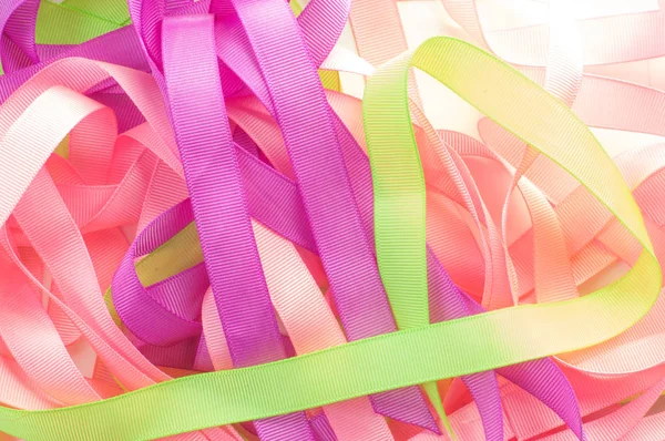 Multicolored Ribbons Decorate Your Design Your Project — Stock Photo, Image