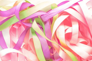 Tasarımınız için, projeniz için çok renkli kurdeleler