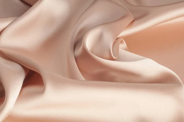 Tissue, textile, cloth, fabric, material, texture. beige color — Stock Photo, Image