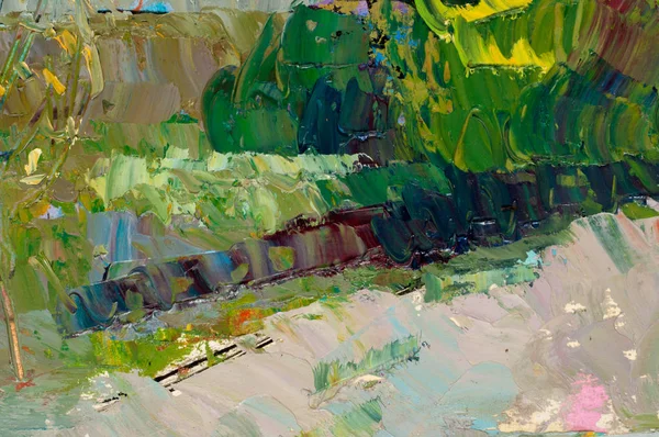 El cuadro pintado con óleo. Patrón abstracto — Foto de Stock