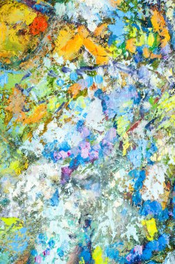 Tataristan 'ın saygıdeğer sanatçısı M. Sh Khaziev. Sahne boyalı yağ baba