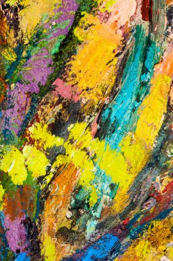 Tataristan 'ın saygıdeğer sanatçısı M. Sh Khaziev. Sahne boyalı yağ baba