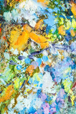 Tataristan 'ın saygıdeğer sanatçısı M. Sh Khaziev. Sahne boyalı yağ baba