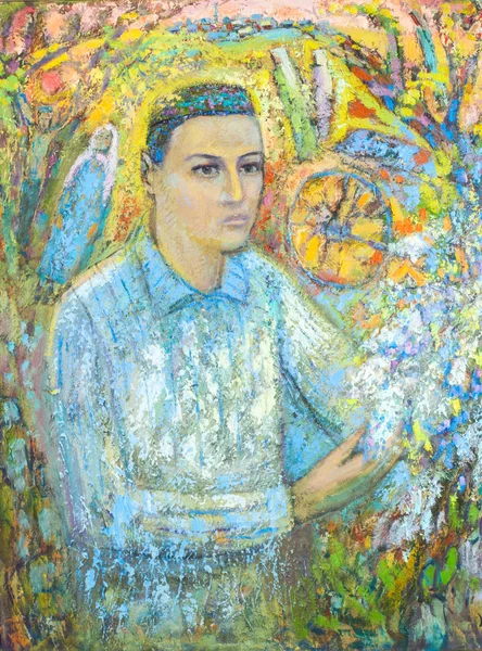 Honorowy artysta Tatarstanu M. Sh Khaziev. T — Zdjęcie stockowe