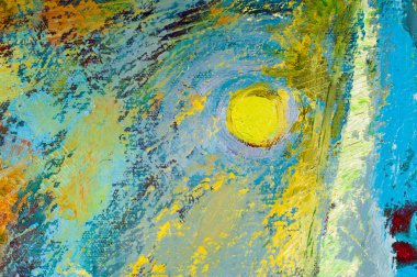 Tataristan 'ın saygıdeğer sanatçısı M. Sh Khaziev. Sahne boyalı yağ baba