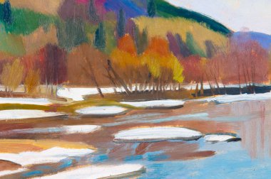 Doku, şekil, arka plan. Etnografi. resim ile çizilir