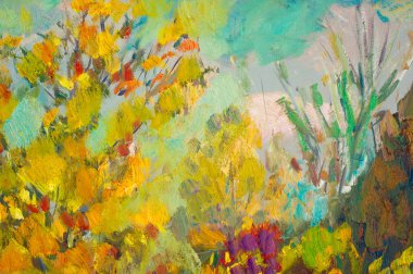 Doku, şekil, arka plan. Etnografi. Resim çizildi.