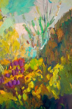 Doku, şekil, arka plan. Etnografi. Resim çizildi.