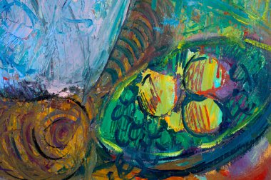 Etnografya, M.Sh. Khaziev. Sanatçı resim yağlarda boyalı. Geri