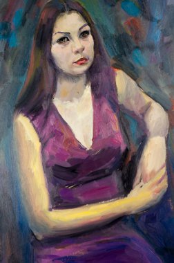 Etnografya, M.Sh. Khaziev. Sanatçı resim yağlarda boyalı. FEMA