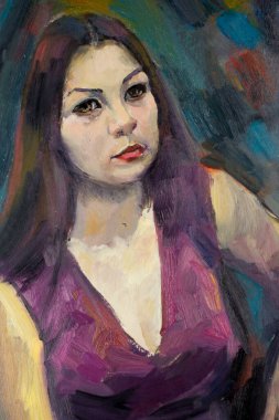 Etnografya, M.Sh. Khaziev. Sanatçı resim yağlarda boyalı. FEMA