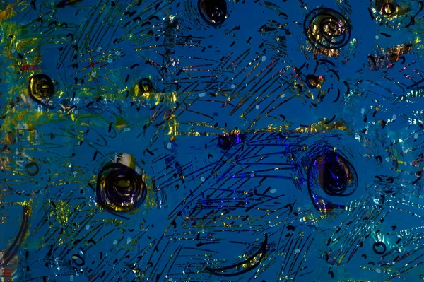 Toepassing van gekleurde folie, abstracte nachtelijke hemel — Stockfoto