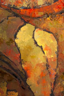 Makro ressamın paletini, dokusu yağlı boya farklı co karışık