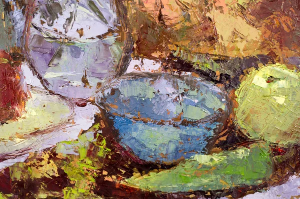 Natalia Babkina artysta, obraz malowany farbami olejnymi, abs — Zdjęcie stockowe