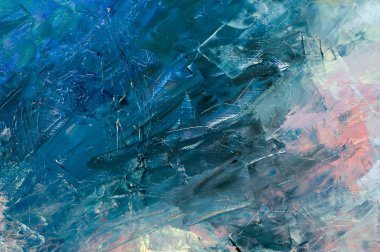 Natalia Babkina ressamı, yağlı boyayla boyanmış resim. kış gezisi