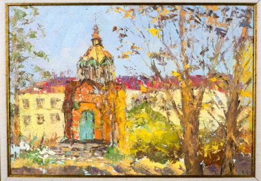 Natalia Babkina ressamı, yağlı boyayla boyanmış resim. Hangi ay?