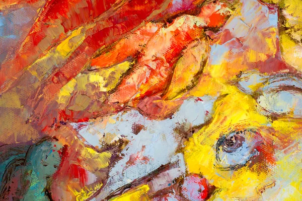 Наталія Бабкіна, картина написана олійними фарбами. Юл — стокове фото