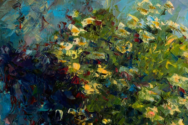 Natalia Babkinaの芸術家、油で描かれた絵。花束を — ストック写真