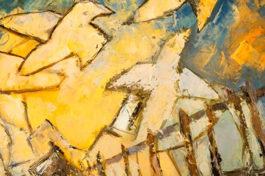 Natalia Babkina ressamı, yağlı boyalarla boyanmış resim. sütun