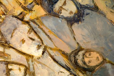 Natalia Babkina ressamı, yağlı boyalarla boyanmış resim. sütun