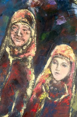 Natalia Babkina ressamı, yağlı boyalarla boyanmış resim. tra