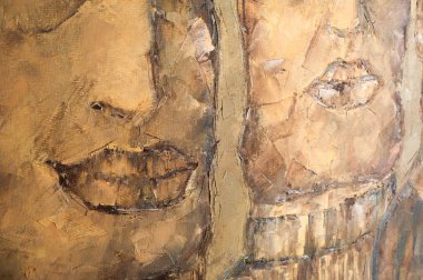 Natalia Babkina ressamı, yağlı boyayla boyanmış resim. Askerler...