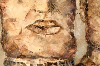 Natalia Babkina ressamı, yağlı boyayla boyanmış resim. Askerler...