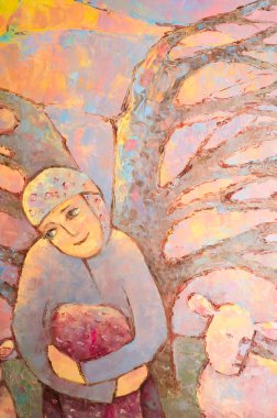Natalia Babkina ressamı, yağlı boyalarla boyanmış resim. Dre