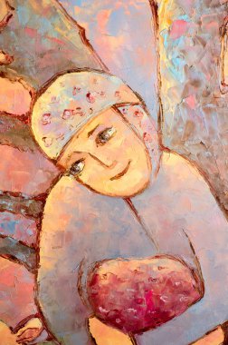 Natalia Babkina ressamı, yağlı boyalarla boyanmış resim. Dre