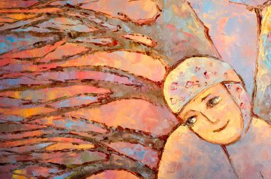 Natalia Babkina ressamı, yağlı boyalarla boyanmış resim. Dre