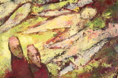 Natalia Babkina ressamı, yağlı boyalarla boyanmış resim. Liv