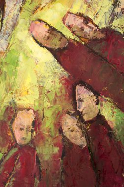 Natalia Babkina ressamı, yağlı boyalarla boyanmış resim. Liv