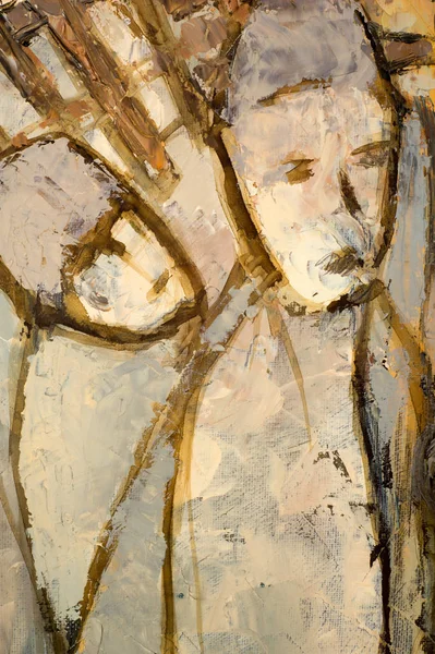 Natalia Babkina ressamı, yağlı boyalarla boyanmış resim. sütun