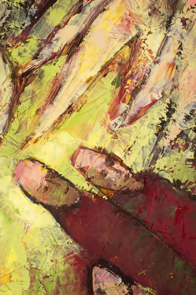 Natalia Babkina artista, o quadro pintado com tintas a óleo. liv — Fotografia de Stock