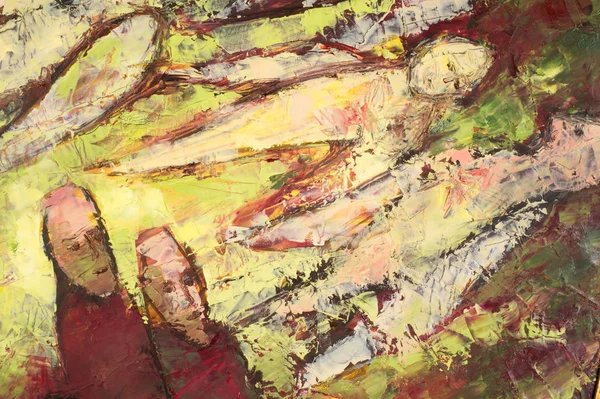ศิลปินนาตาเลีย บาบูกินา ภาพวาดด้วยสีน้ํามัน มีชีวิตอยู่ — ภาพถ่ายสต็อก
