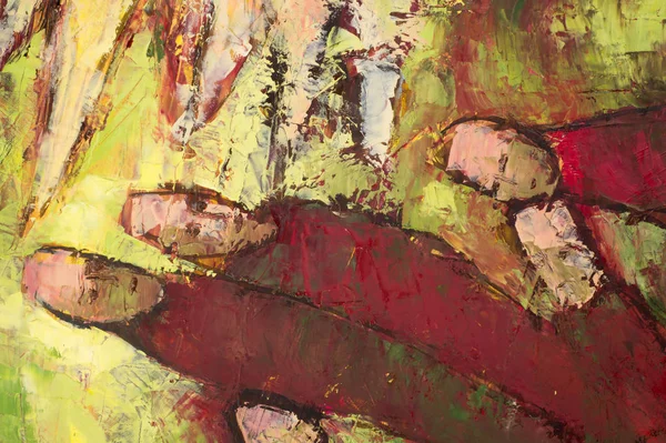 ศิลปินนาตาเลีย บาบูกินา ภาพวาดด้วยสีน้ํามัน มีชีวิตอยู่ — ภาพถ่ายสต็อก
