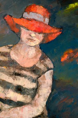 Natalia Babkina ressamı, yağlı boyalarla boyanmış resim. bu...