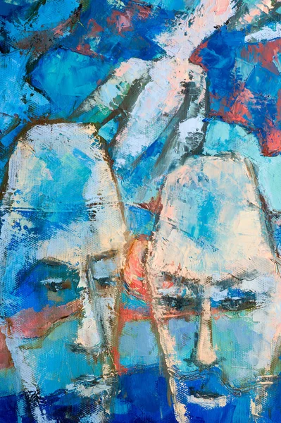 Наталья Бабкина художник, картина, написанная масляными красками. the — стоковое фото
