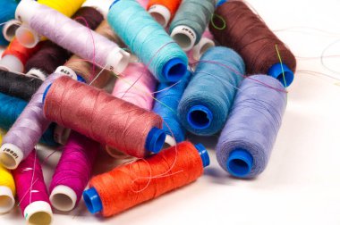 Desenli, arkaplan, çizim, farklı renk iplikleriyle Bobbins