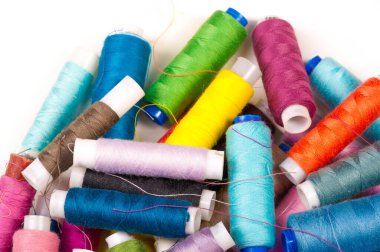 Desenli, arkaplan, çizim, farklı renk iplikleriyle Bobbins